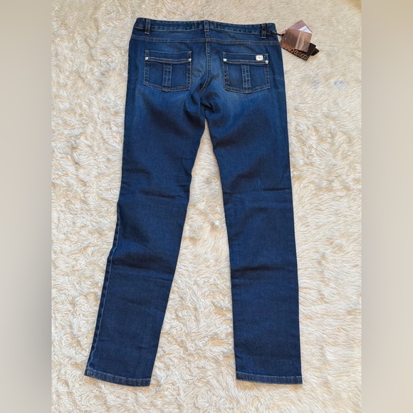 NWT Roberto Cavalli Straight Leg Skinny Jeans - Size 10 (IT46) - Picture 4 of 9
